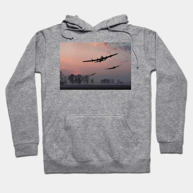 Dambusters Leaving Lincolnshire Hoodie by Gary Eason's Flight Artworks